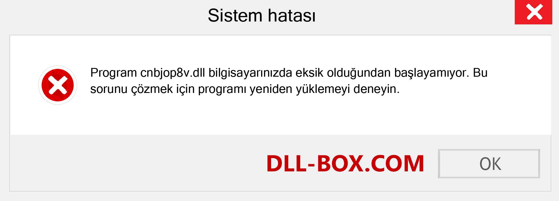 cnbjop8v.dll dosyası eksik mi? Windows 7, 8, 10 için İndirin - Windows'ta cnbjop8v dll Eksik Hatasını Düzeltin, fotoğraflar, resimler